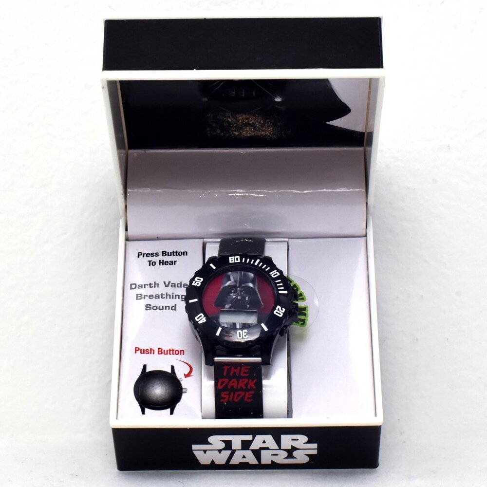 STAR WARS DARTH VADER BREATHING SOUND DIGTAL WATCH ACCUTIME WATCH CORP.